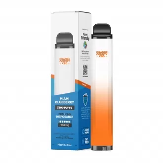 Miami Blueberry XL Vape Pen 1000mg CBD+CBG (ready to use)